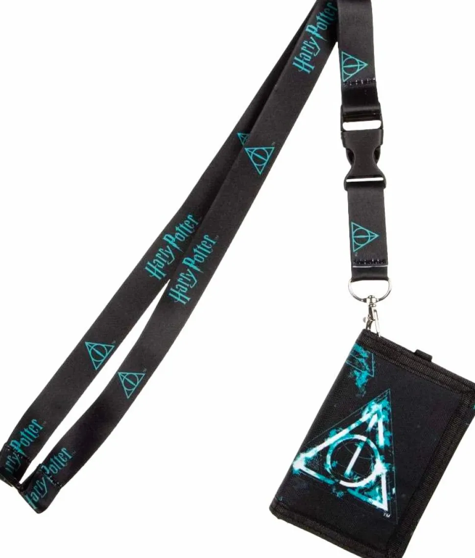 Harry Potter - Deathly Hallows Trifold Lanyard Wallet