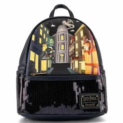 Harry Potter - Diagon Alley 10” Faux Leather Mini Backpack