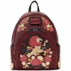 Harry Potter - Gryffindor House Floral Tattoo 10" Faux Leather Mini Backpack