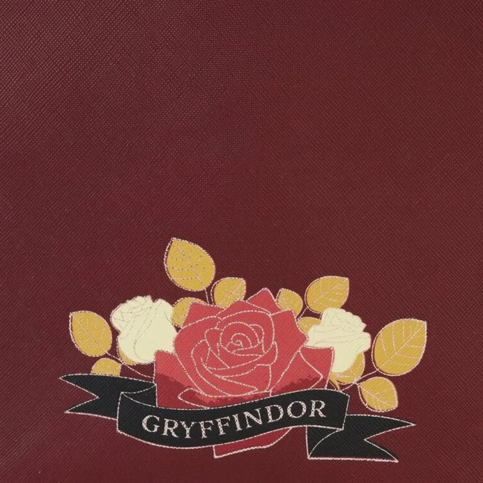 Harry Potter - Gryffindor House Floral Tattoo 10" Faux Leather Mini Backpack