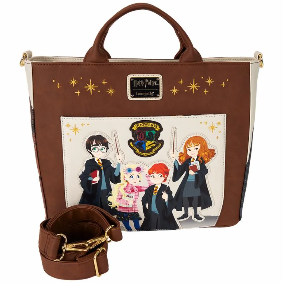 Harry Potter - Hogwarts 11" Faux Leather Convertible Tote Bag