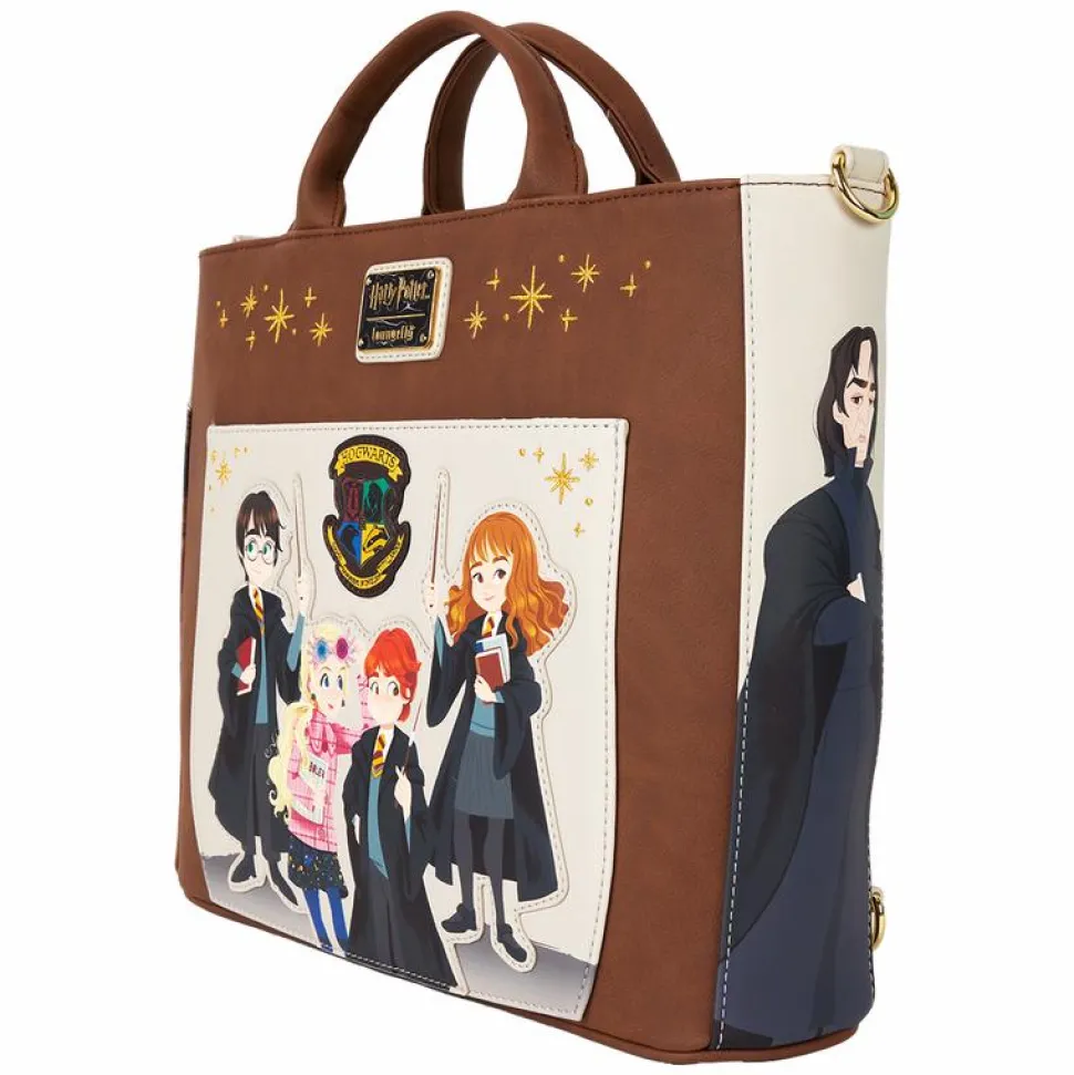 Harry Potter - Hogwarts 11" Faux Leather Convertible Tote Bag