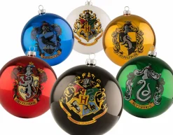 Harry Potter - House Crest Christmas Baubles Set