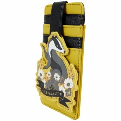 Harry Potter - Hufflepuff House Floral Tattoo 5" Faux Leather Card Holder