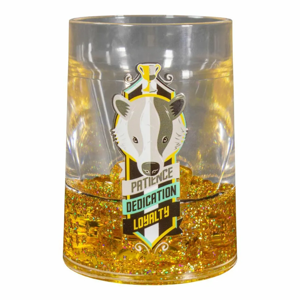 Harry Potter - Hufflepuff House Glitter Liquid Tumbler