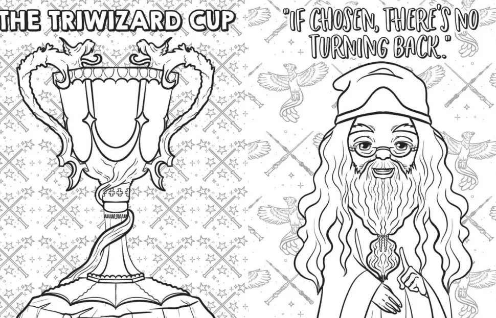 Harry Potter - Magical Games Colouring Book Paperback Book