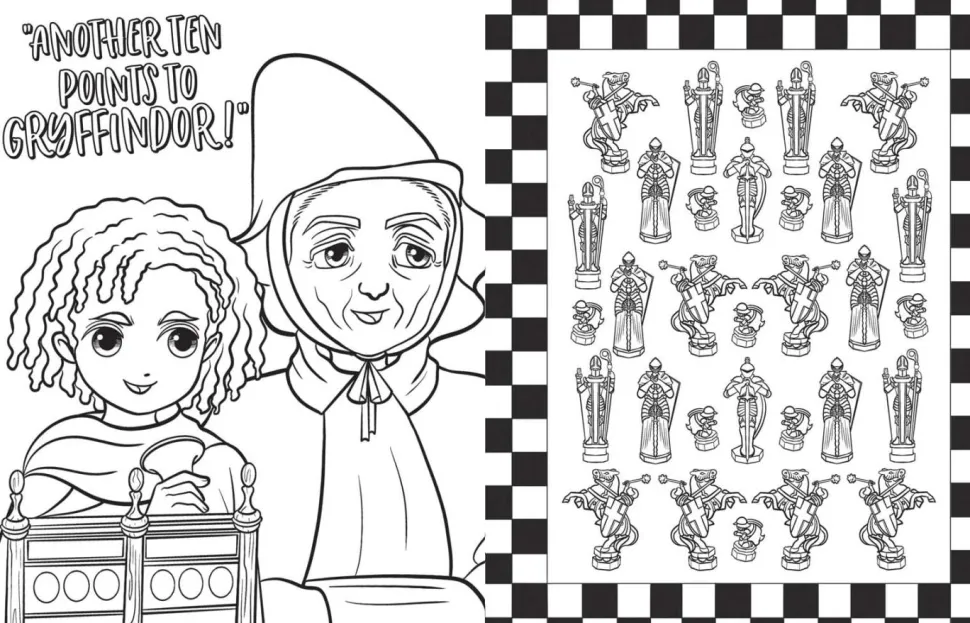 Harry Potter - Magical Games Colouring Book Paperback Book