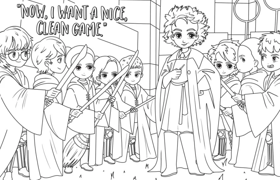 Harry Potter - Magical Games Colouring Book Paperback Book