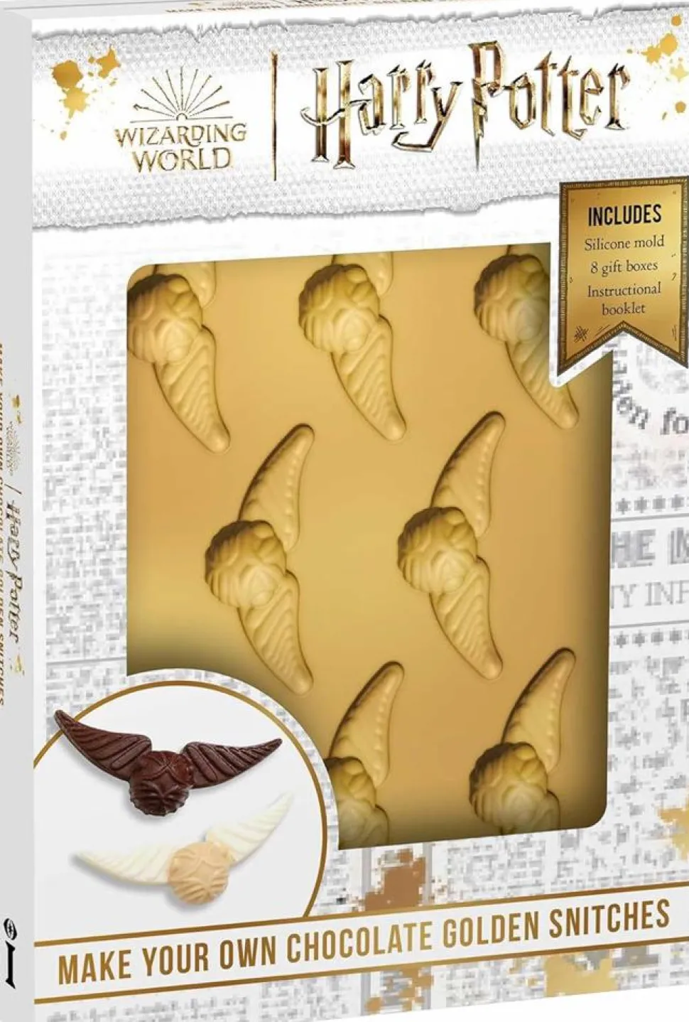 Harry Potter - Make Your Own Chocolate Golden Snitches Silicone Chocolate Mold Gift Box Set