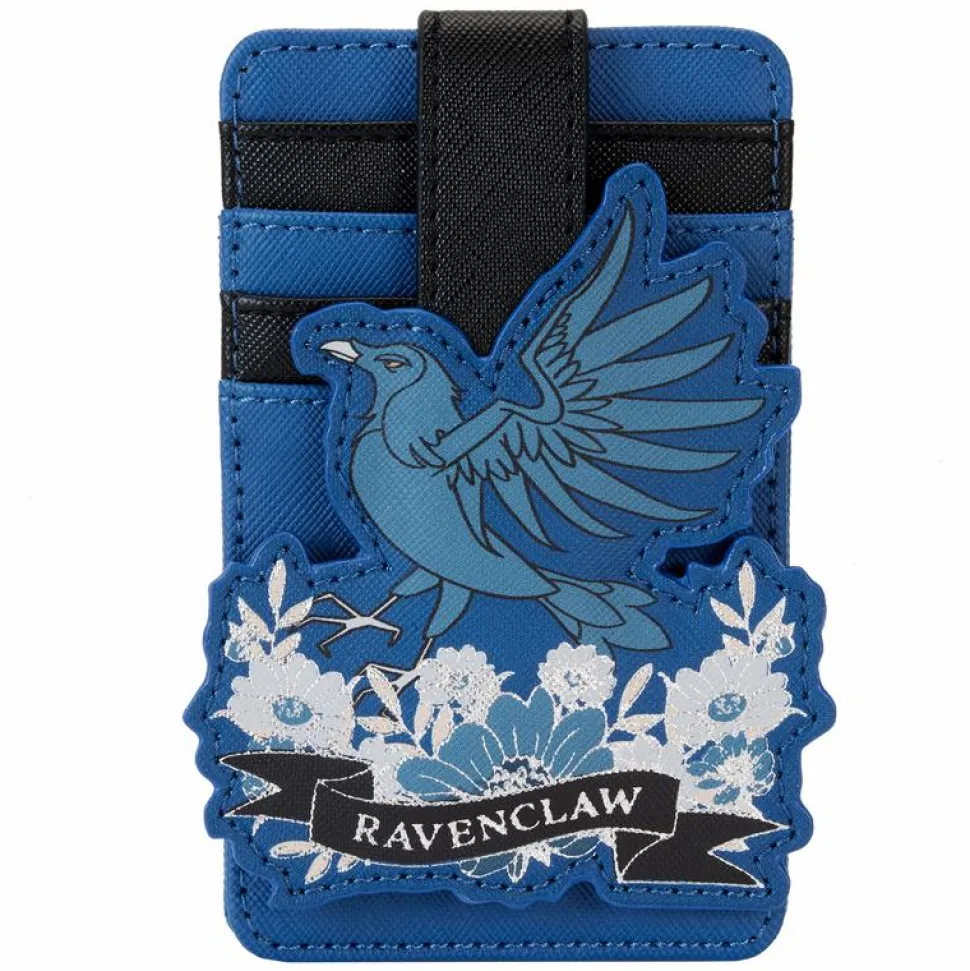 Harry Potter - Ravenclaw House Floral Tattoo 5" Faux Leather Card Holder
