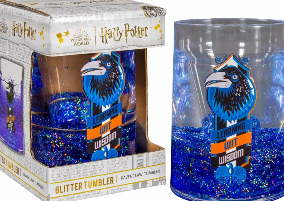 Harry Potter - Ravenclaw House Glitter Liquid Tumbler