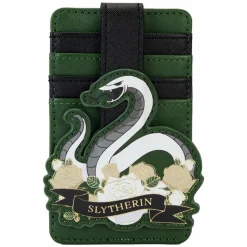 Harry Potter - Slytherin House Floral Tattoo 5" Faux Leather Card Holder