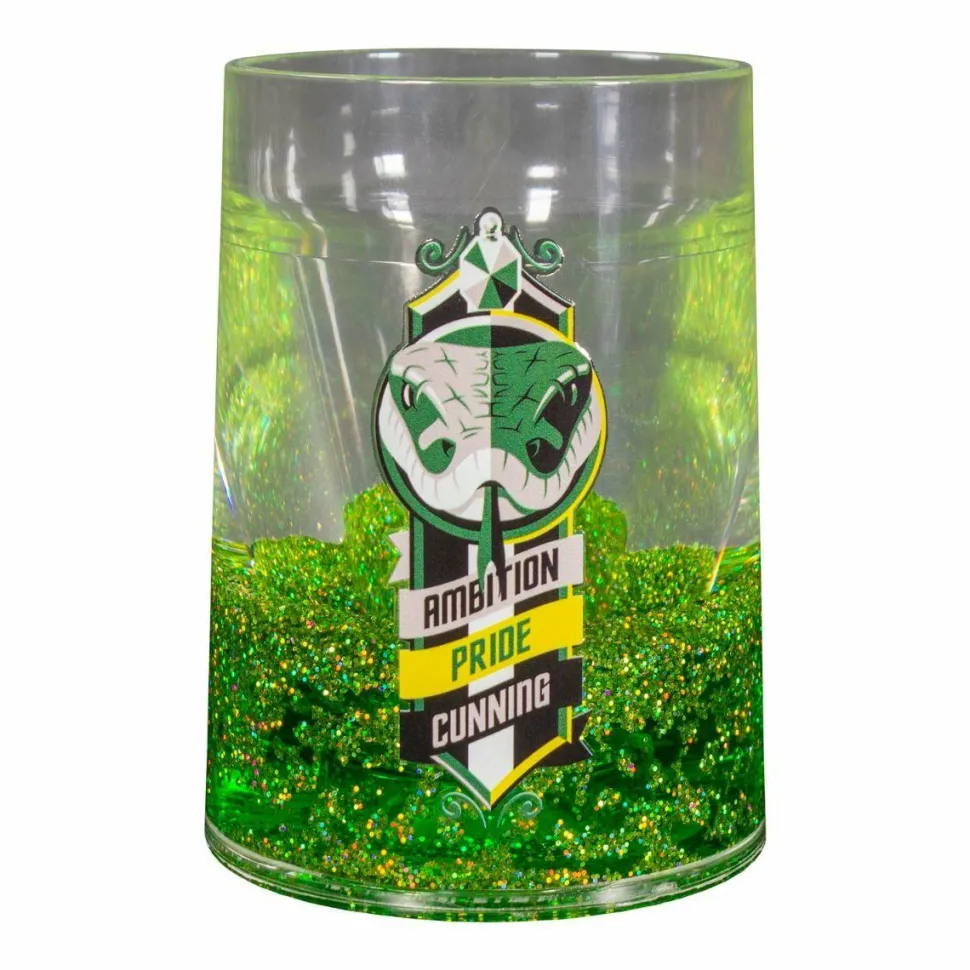 Harry Potter - Slytherin House Glitter Liquid Tumbler
