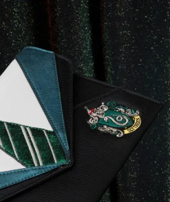 Harry Potter - Slytherin School Uniform 9” Faux Leather Flap Clutch