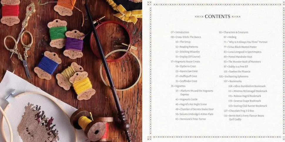 Harry Potter - The Official Hogwarts Book of Cross-Stitch Hardcover Book