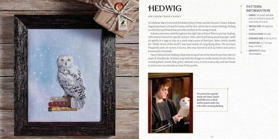 Harry Potter - The Official Hogwarts Book of Cross-Stitch Hardcover Book