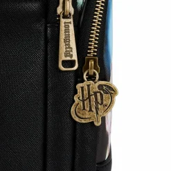 Harry Potter - Trilogy Triple Pocket 13” Faux Leather Mini Backpack
