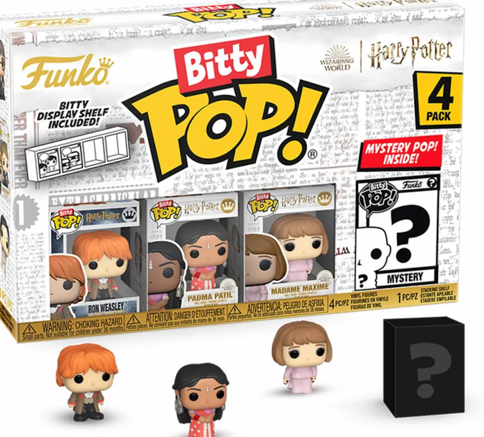 Harry Potter and the Goblet of Fire - Ron, Padma, Madame Maxime & Mystery Bitty Pop! Vinyl Figure 4-Pack