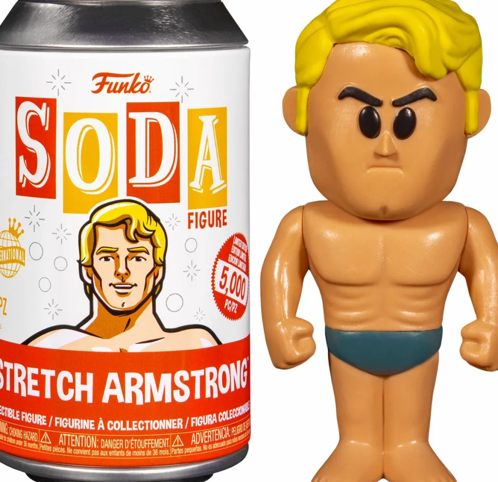 Hasbro - Stretch Armstrong SODA Vinyl Figure in Collector Can (International Edition)