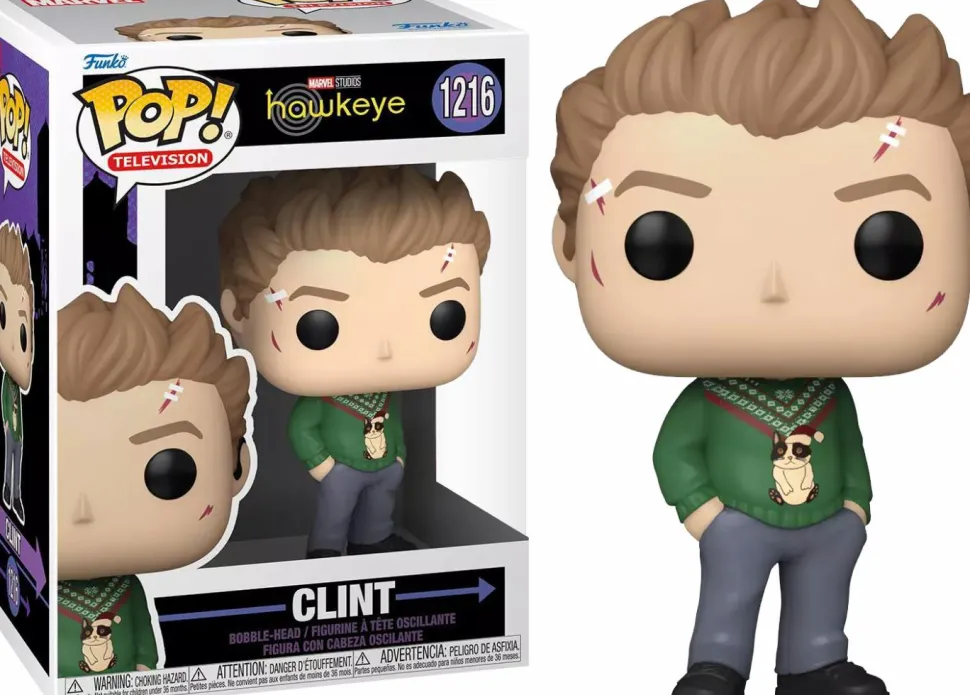 Hawkeye (2021) - Clint with Christmas Holiday Sweater Pop! Vinyl Figure