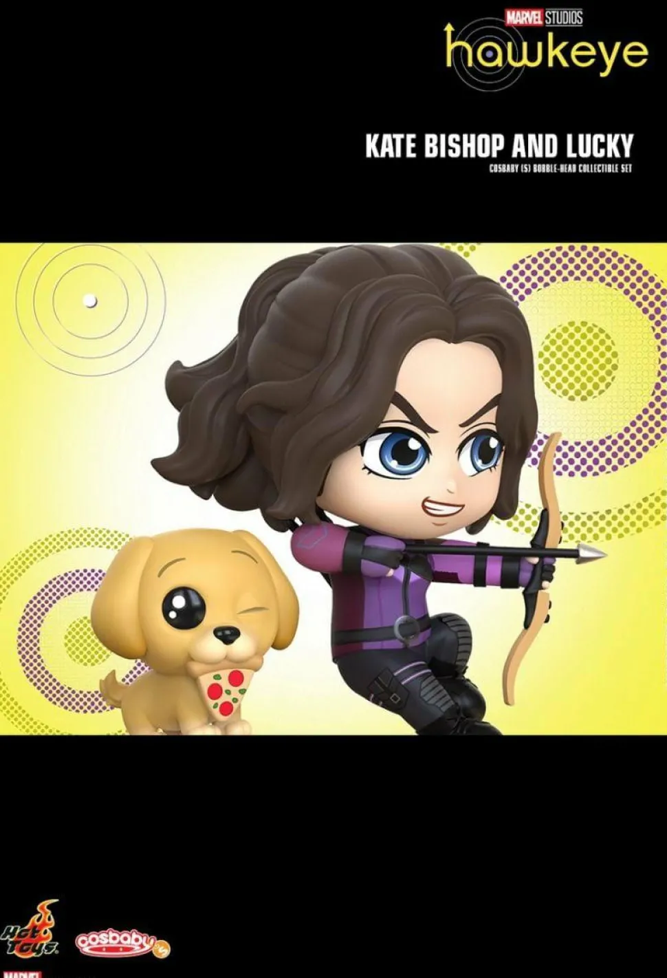 Hawkeye (2021) - Kate Bishop & Lucky Cosbaby (S) Hot Toys Figure