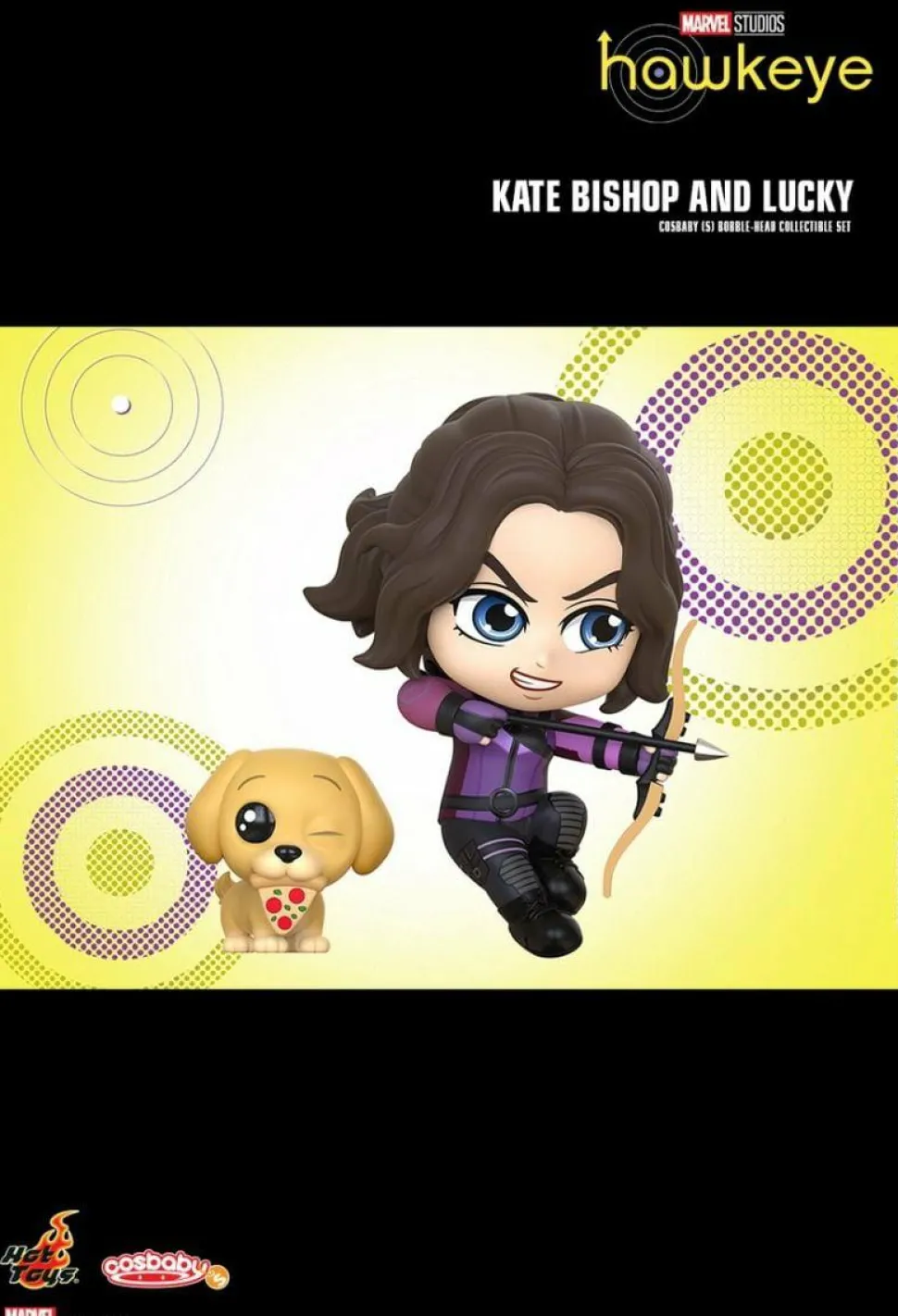 Hawkeye (2021) - Kate Bishop & Lucky Cosbaby (S) Hot Toys Figure