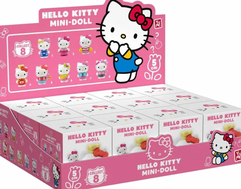 Hello Kitty - 5cm Mini-Doll Cute Outfits Series Blind Box Vinyl Figure (Display of 12)