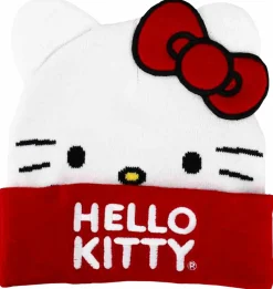 Hello Kitty - Embroidered Big Face Beanie (One Size)