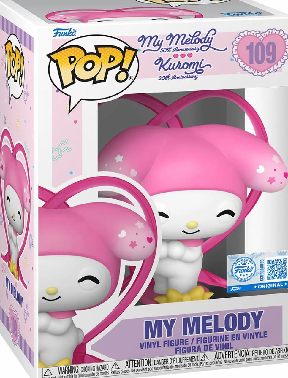 Hello Kitty & Friends - My Melody With Ribbon 50th Anniversary Pop! Vinyl Figure