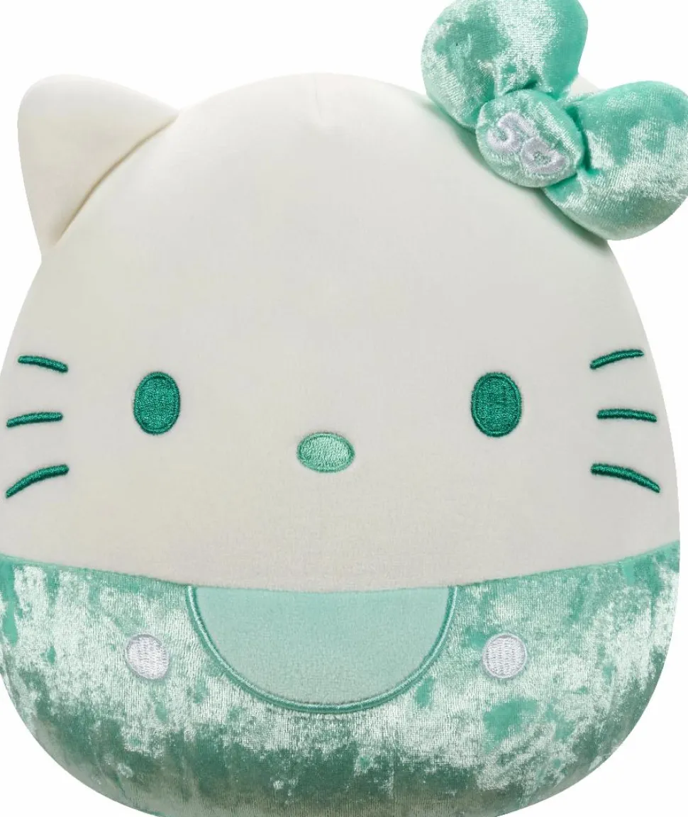 Hello Kitty - Hello Kitty with Green Velvet Bow 50th Anniversary Squishmallows 8" Plush
