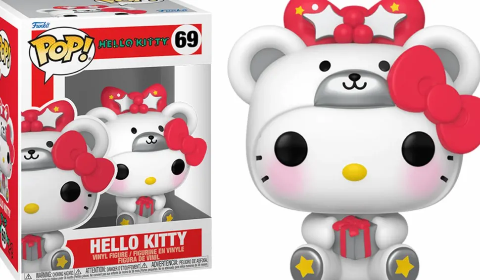 Hello Kitty - Hello Kitty as Polar Bear Metallic Pop! Vinyl Figure