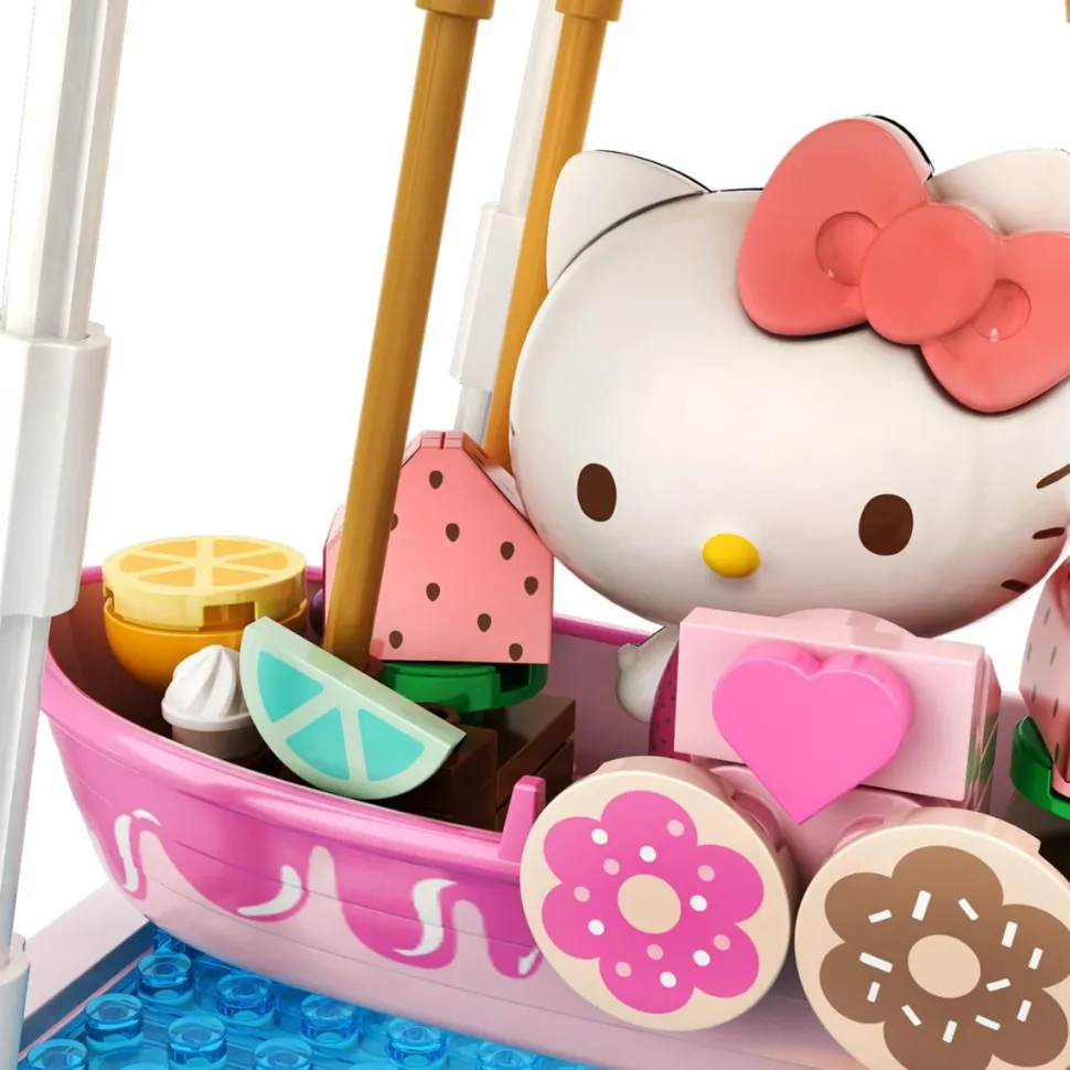 Hello Kitty - Summer Wunderland Hello Kitty Donut Ship Ride Building Block Construction Set (280 Pieces)