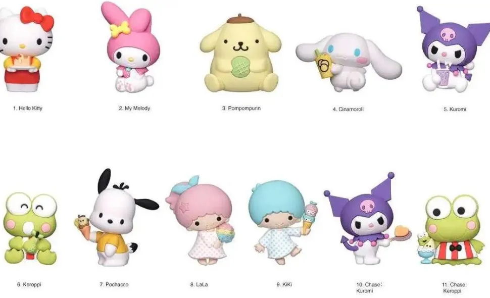 Hello Kitty and Friends - Series 05 3D Foam Figural Bag Clip Blind Bag (Display of 24)
