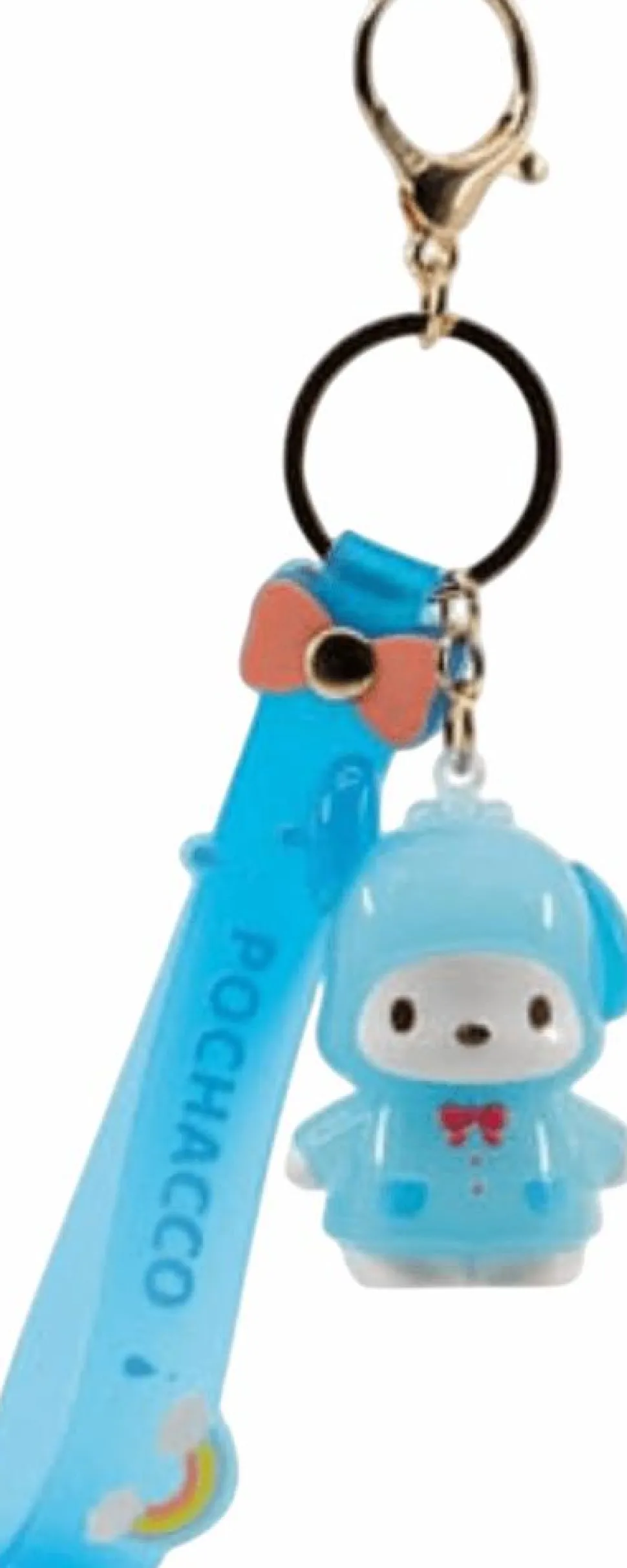 Hello Kitty and Friends - Pochacco Raincoat Series Boxed Keychain with Hand Strap