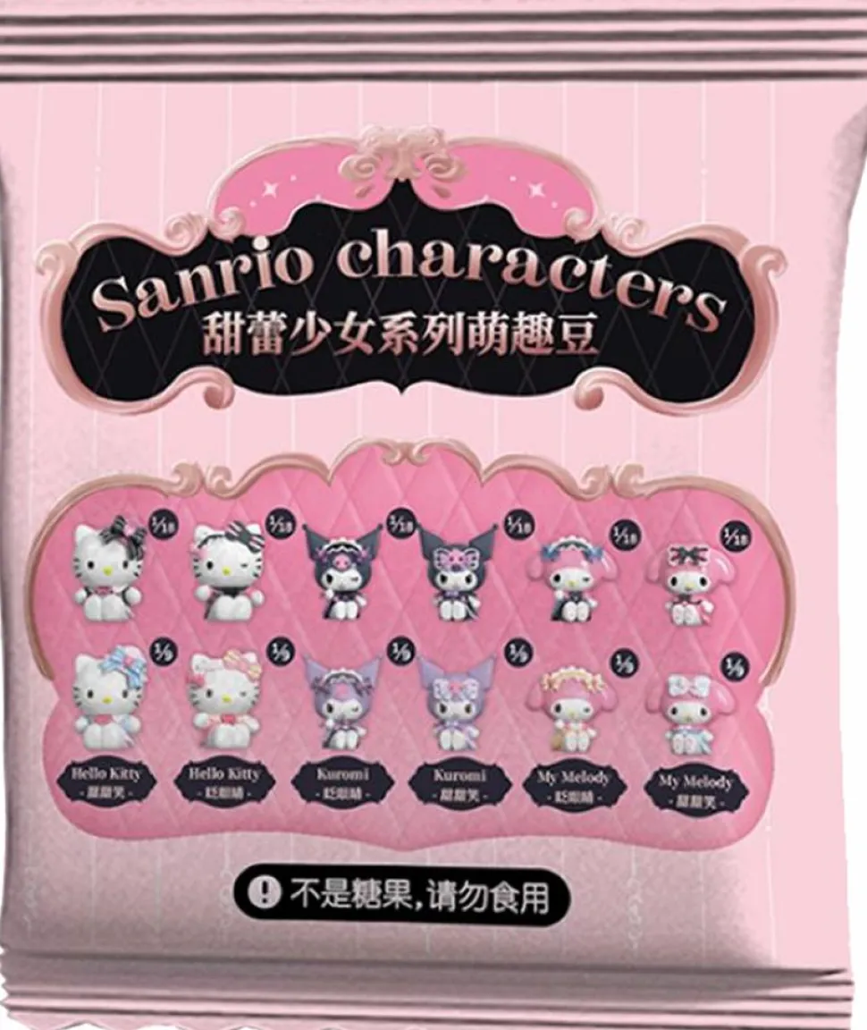 Hello Kitty and Friends - Sanrio Characters Sweet Lace Girl Series Moetch Bean Blind Bag Vinyl Figure (Display of 18)