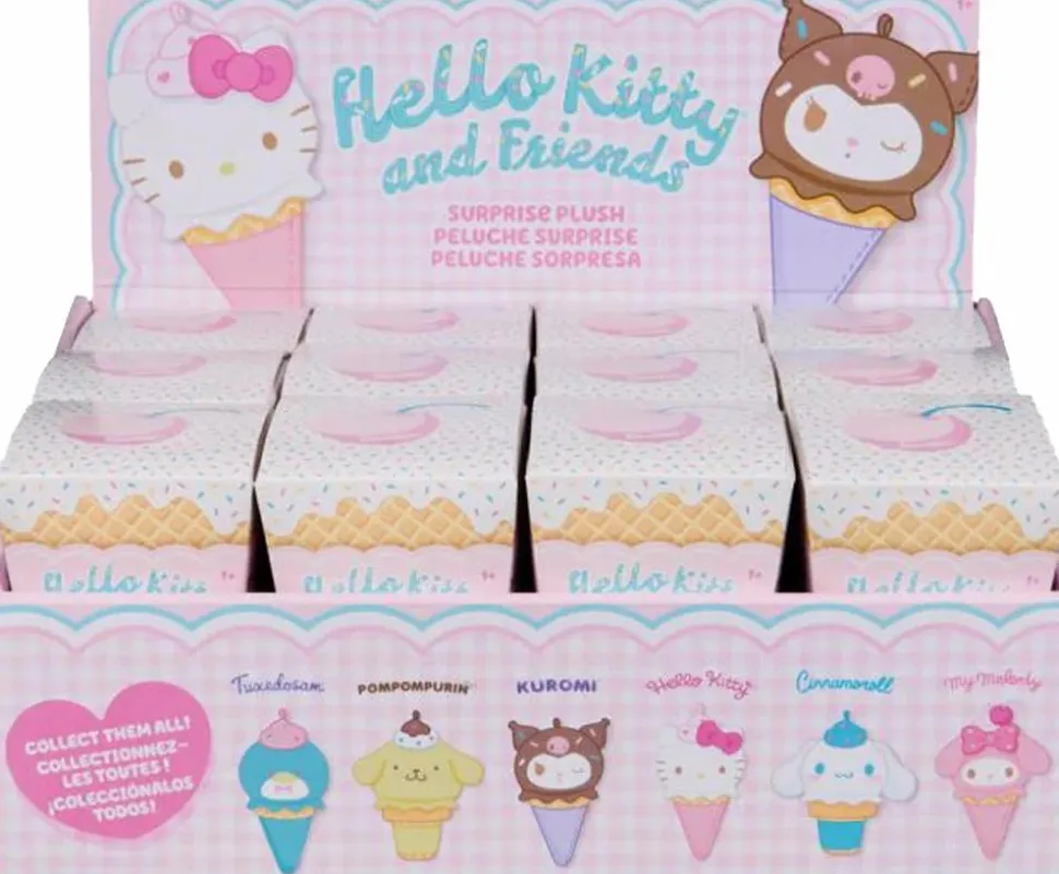 Hello Kitty and Friends - Ice Cream Surprise Blind Box Plush (Display of 12)