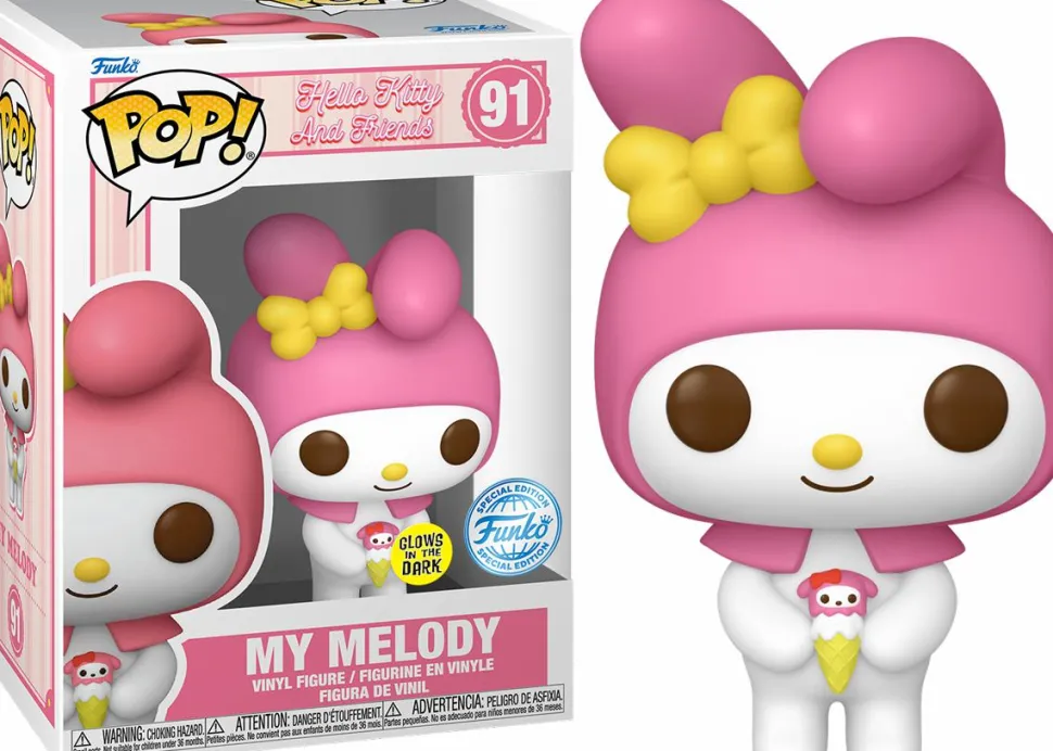 Hello Kitty and Friends - My Melody Glow-in-the-Dark Pop! Vinyl Figure