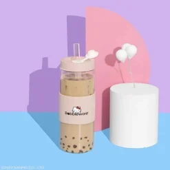 Hello Kitty and Friends - Hello Kitty (Rose) Bobbleware 700ml Borosilicate Glass Reusable Tumbler