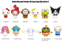 Hello Kitty and Friends - Series 02 3D Figural Foam Bag Clip Blind Bag (Single Unit)