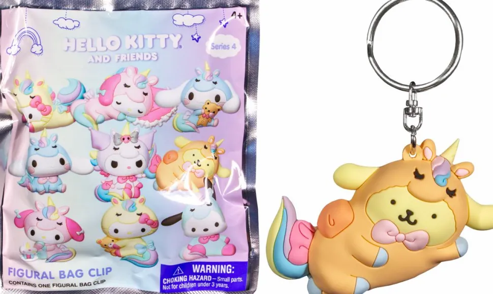 Hello Kitty and Friends - Series 4 3D Figural Foam Bag Clip Blind Bag (Single Unit)