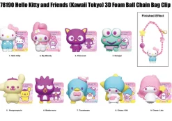 Hello Kitty and Friends - Kawaii Tokyo Series 3D Figural Bag Clip Blind Box (Display of 24)