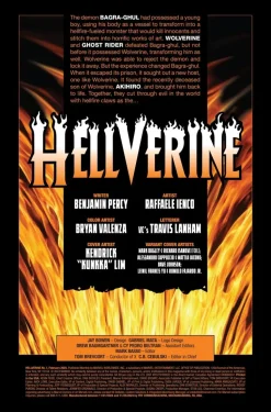 Hellverine (2025) - Issue #1 Single Issue Paperback Comic Book (Dave Johnson Variant Cover)