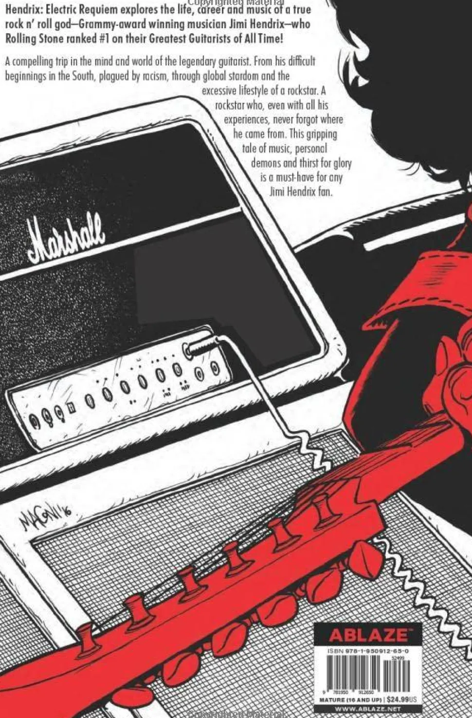 Hendrix: Electric Requiem by Mattia Colombara Hardcover Book