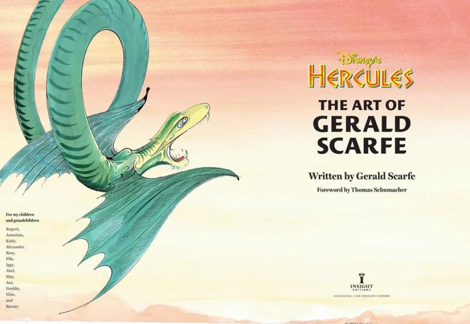 Hercules (1997) - The Art of Gerald Scarfe Hardcover Book