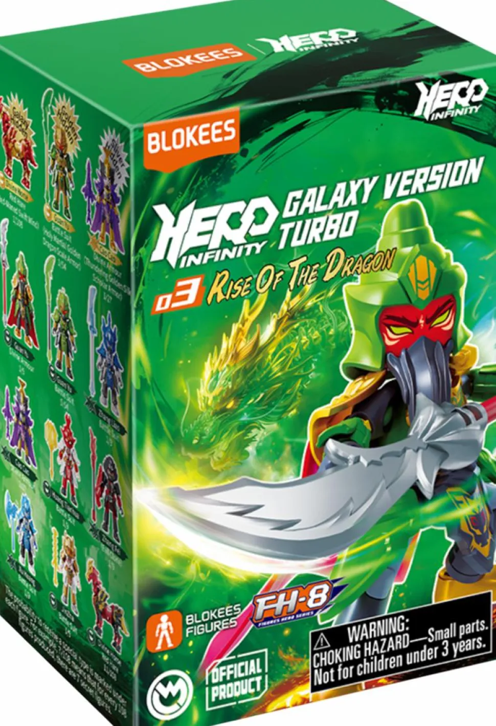 Hero Infinity - Galaxy Version Turbo 03 Rise of the Dragon Blind Box Articulated Model Kit (Display of 9)
