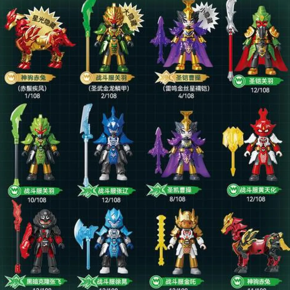 Hero Infinity - Galaxy Version Turbo 03 Rise of the Dragon Blind Box Articulated Model Kit (Display of 9)