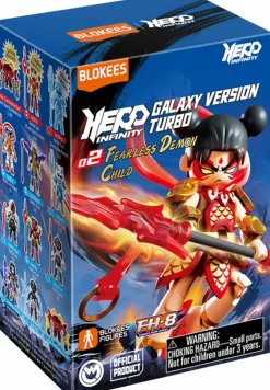 Hero Infinity - Galaxy Version Turbo 02 Fearless Demon Child Blind Box Articulated Model Kit (Display of 9)
