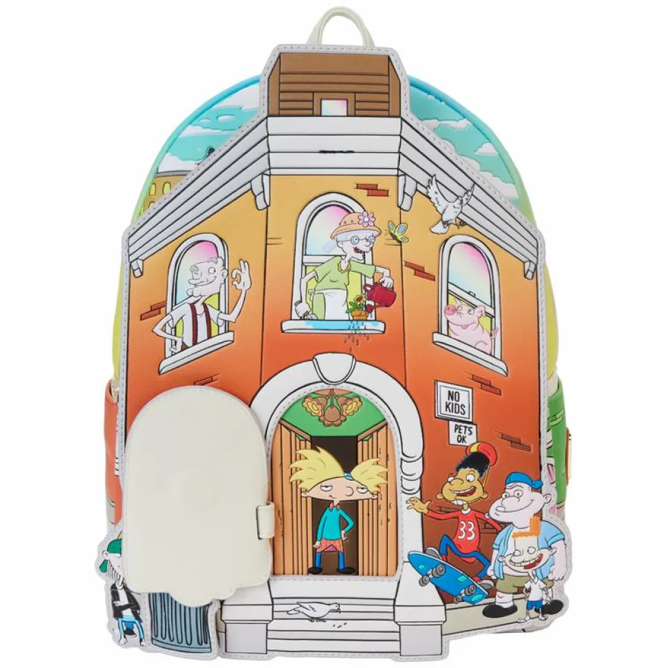 Hey Arnold - Sunset Arms Boarding House 12" Faux Leather Mini Backpack
