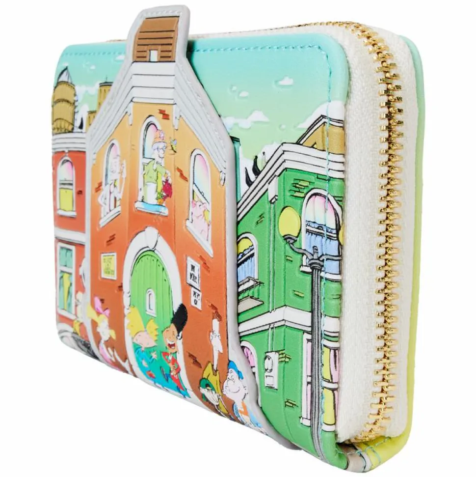 Hey Arnold - Sunset Arms Boarding House 4" Faux Leather Zip-Around Wallet