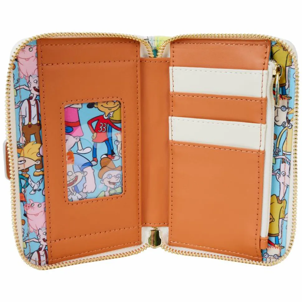Hey Arnold - Sunset Arms Boarding House 4" Faux Leather Zip-Around Wallet